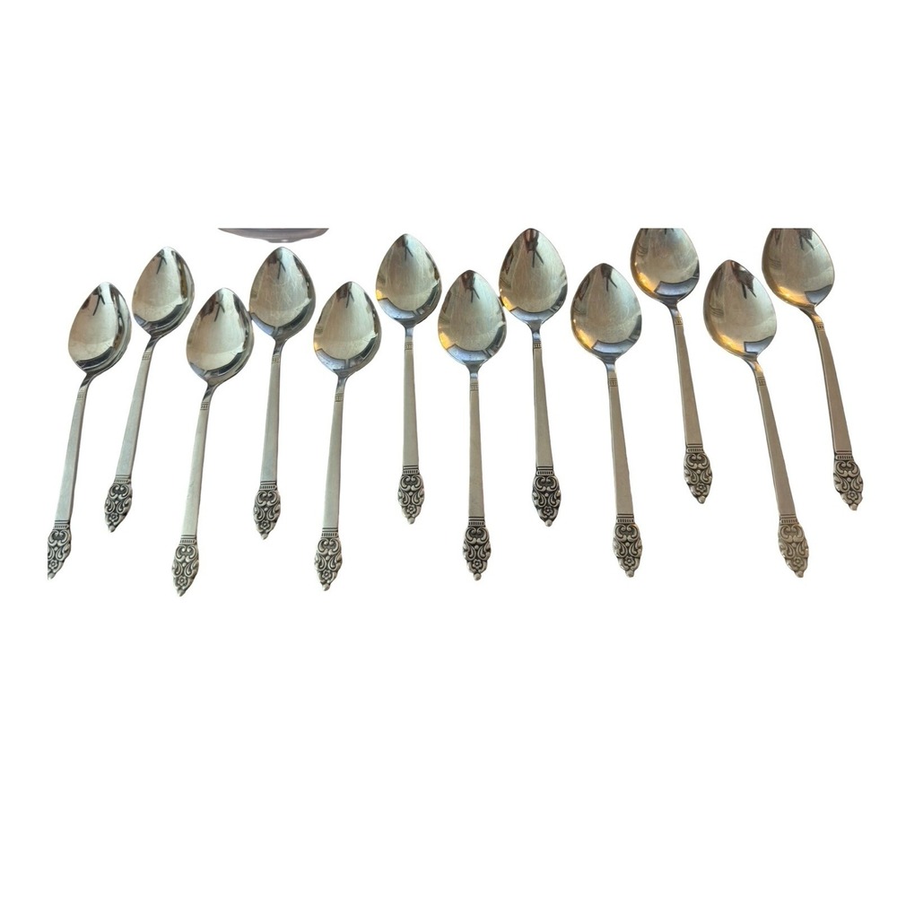 ONEIDACRAFT DELUXE NORDIC CROWN 12 Piece TableSPOON STAINLESS FLATWARE ONEIDA